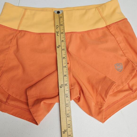 Goal Five Athletic Shorts S Womens Fast Free Orange Stretch Running Workout - Picture 13 of 13